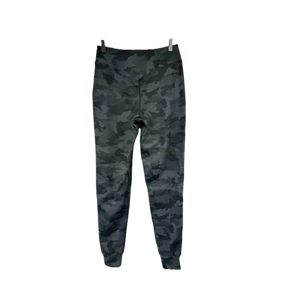 American Tall Gray Black Camo High Rise Athletic Jogger Leggings Womens M Tall - Picture 2 of 7